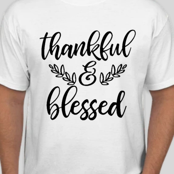 Tops - Thankful and blessed men and womens t-shirt